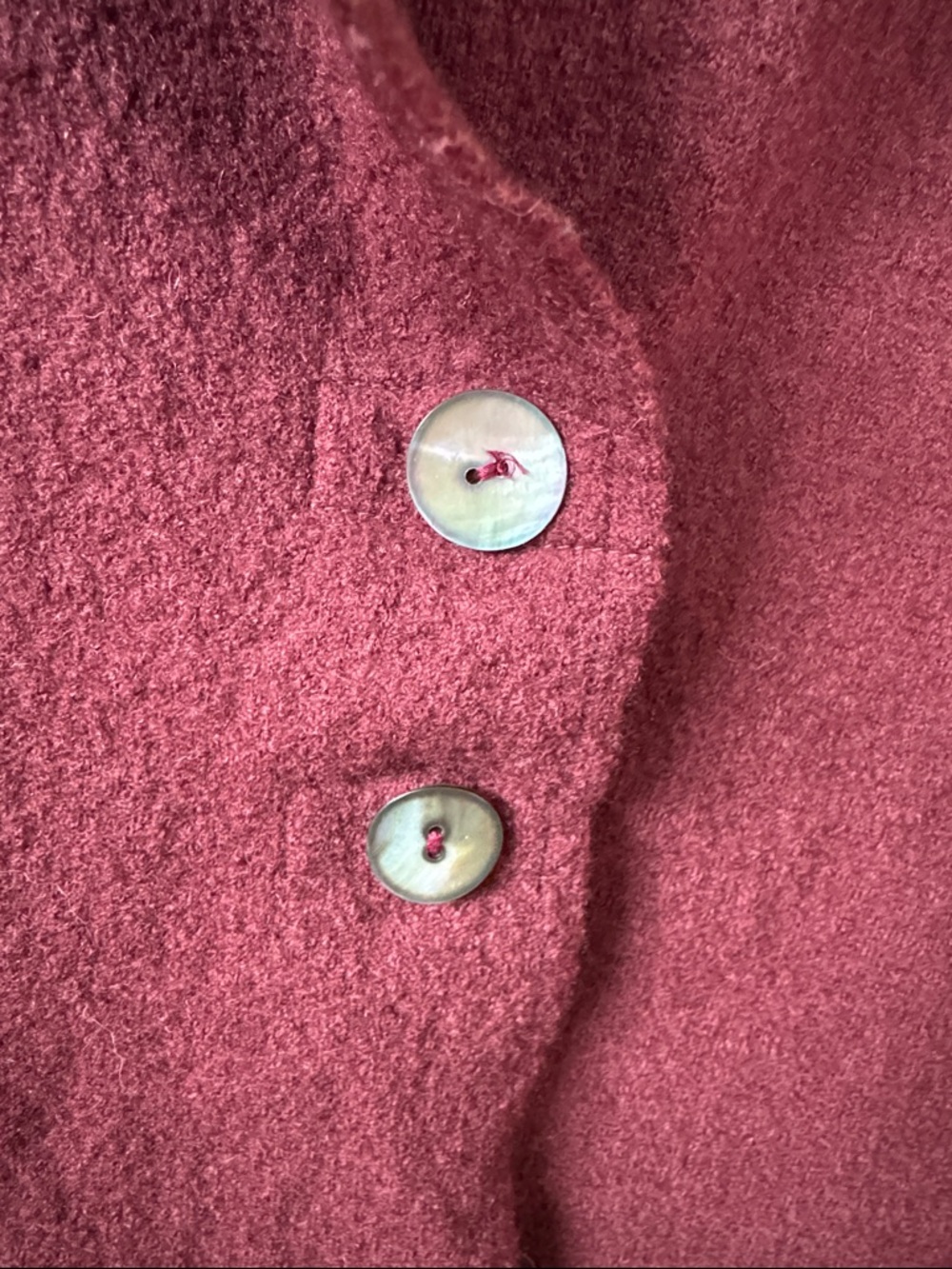 cut loose Burgundy Sleeveless Button Vest - Picture 3 of 6